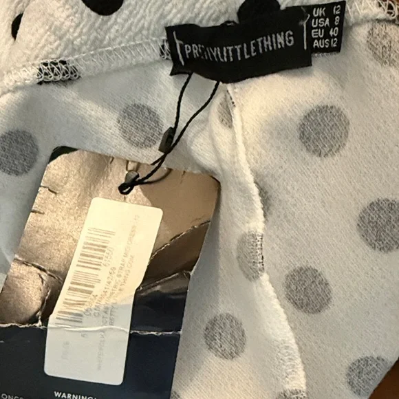 PLT One-Shoulder Polka Dot Midi Dress -SIZE 8 NWT - Picture 3 of 3